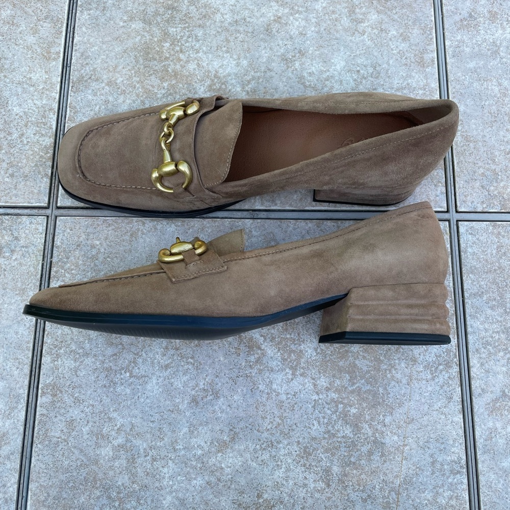 Saint G Suede Block Heels Moccasins - Picture 5 of 16